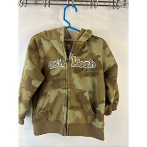 Oshkosh zipper fleece camo jacket‎ 24m